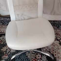 White Office Chair w/ Lumbar Support