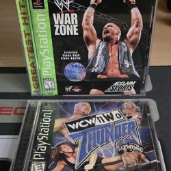 Warzone (Greatest Hits) & WCW/NWO Thunder for PS1
