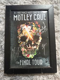 Motley Crue Autographed Poster