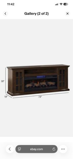 FREE ClassicFlame CoolGlow 2-in-1 Electric Fireplace, and Fan.  FREE GLASS TABLE AND DINNING TABLE NO CHAIRS