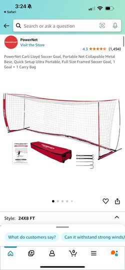 Powernet Soccer Goal 8x24