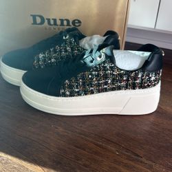 Dune platform wedge sneakers sz 8 NEW!