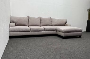 Made in USA 2-Piece L-Shaped Sectional Couch w/ Right Chaise | Deep Cleaned | Delivery Available