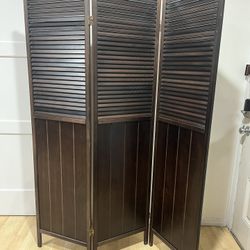 3- Panels Wood Room Dividers 