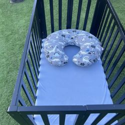 Foldable Mini Crib Mattress Included 