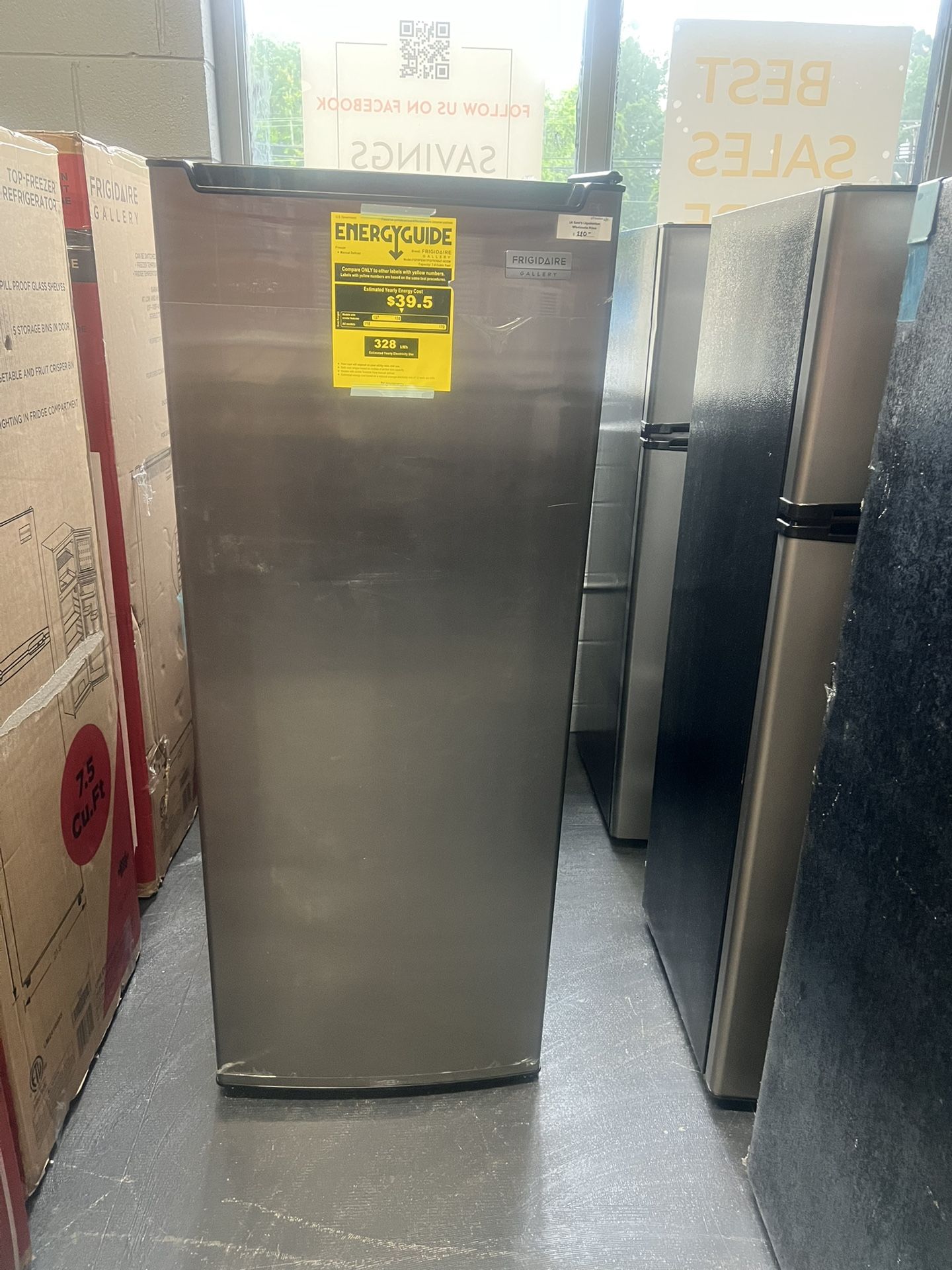 New Refrigerators & Freezers Frigidaire 7.0 Cubit Feet. Upright Refrigerator/Freezer Your Price $230