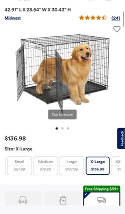Midwest Contour Double Door Folding Dog Crate