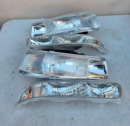99-02 silverado 00-06 Chevrolet Silverado Suburban Tahoe Headlights Luces Faros Calaveras Micas Faroles Headlamps