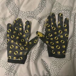 game worn college gloves