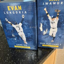 Evan Longoria And Aki Iwamura Statue 
