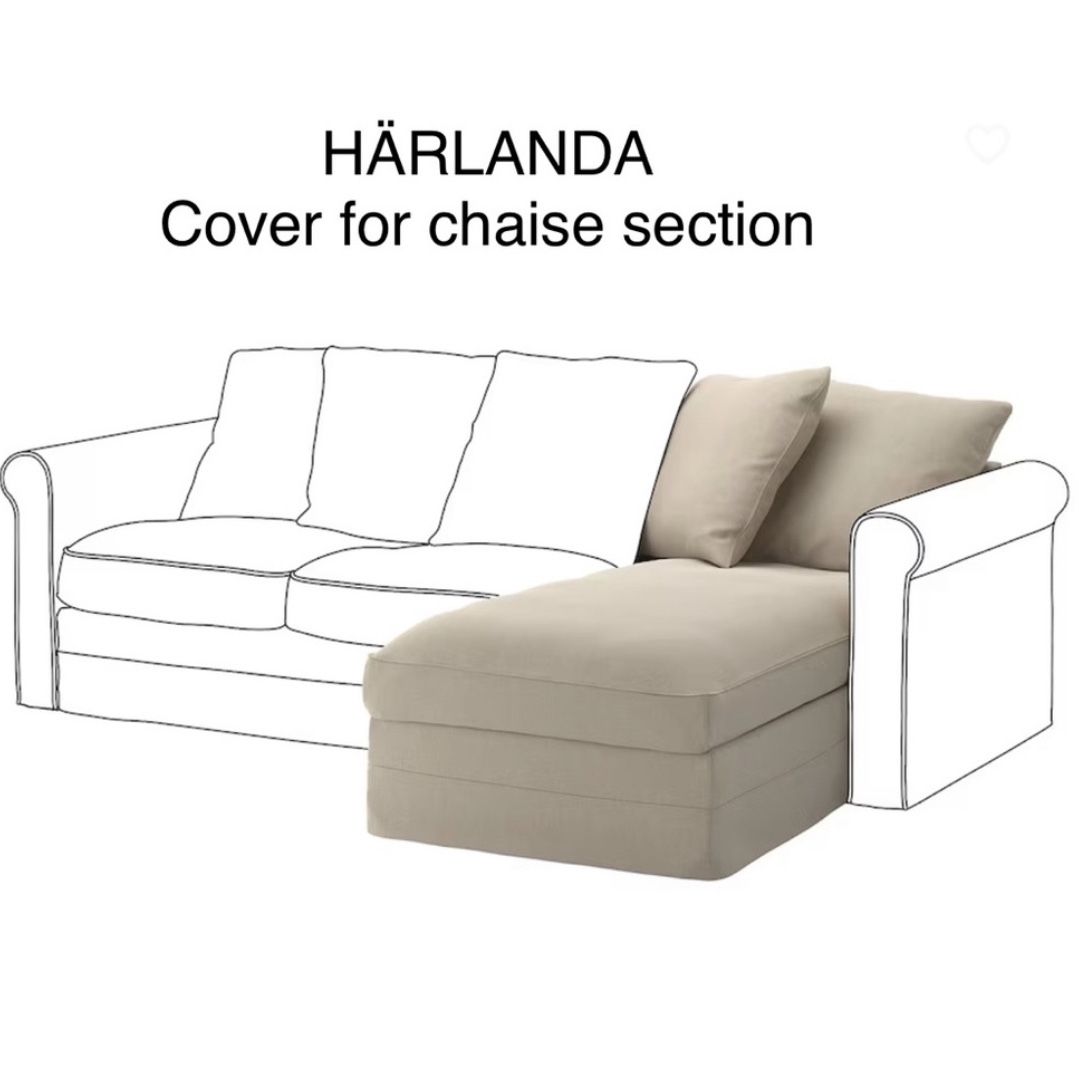 Chaise Longue Ikea Harlanda Sofa Cover New IKEA HÄRLANDA Cover For