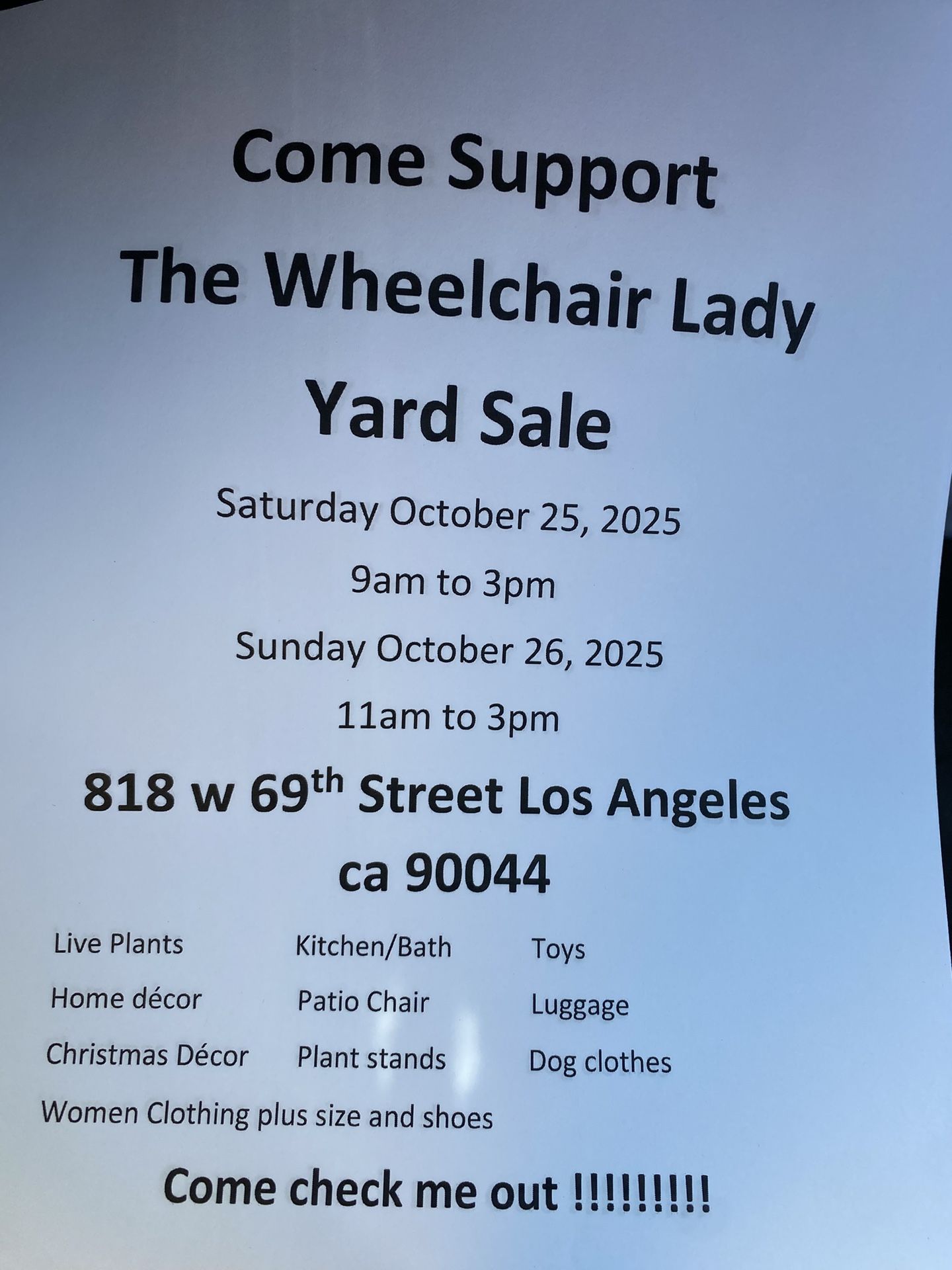 Yard Sale