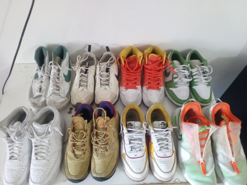 8 PARIS OF MENS NIKE SHOES FOR SALE