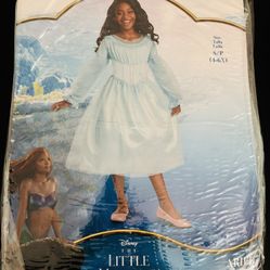 New! Little Mermaid Live Action Girls’ Ariel Halloween Costume, Size S (4-6x)
