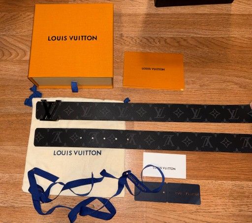 Black Monogram Reversible Belt