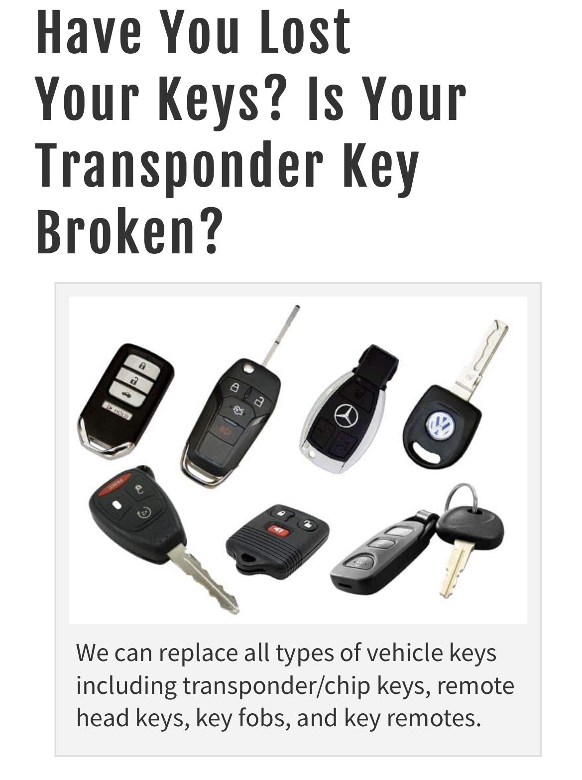 CAR KEYS FOR ALMOST ANY MODEL AND YEAR 