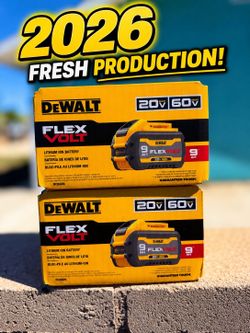 Dewalt 60v 9ah battery ($125 each)