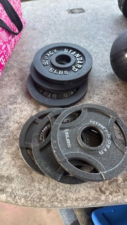 Metal plates  weights 5lbs