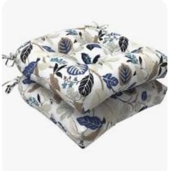 Outdoor Seat Cushions Seasonal Tufted Chair Cushions, Patio Chair Pads for Dining Chairs, Office Armchairs and Garden Furniture Decoration (Round Back