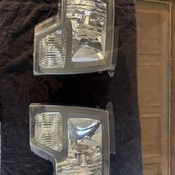 Carpartsinnovate 2009-2014 Ford F150 F-150 Replacement Euro Black Headlights Pair