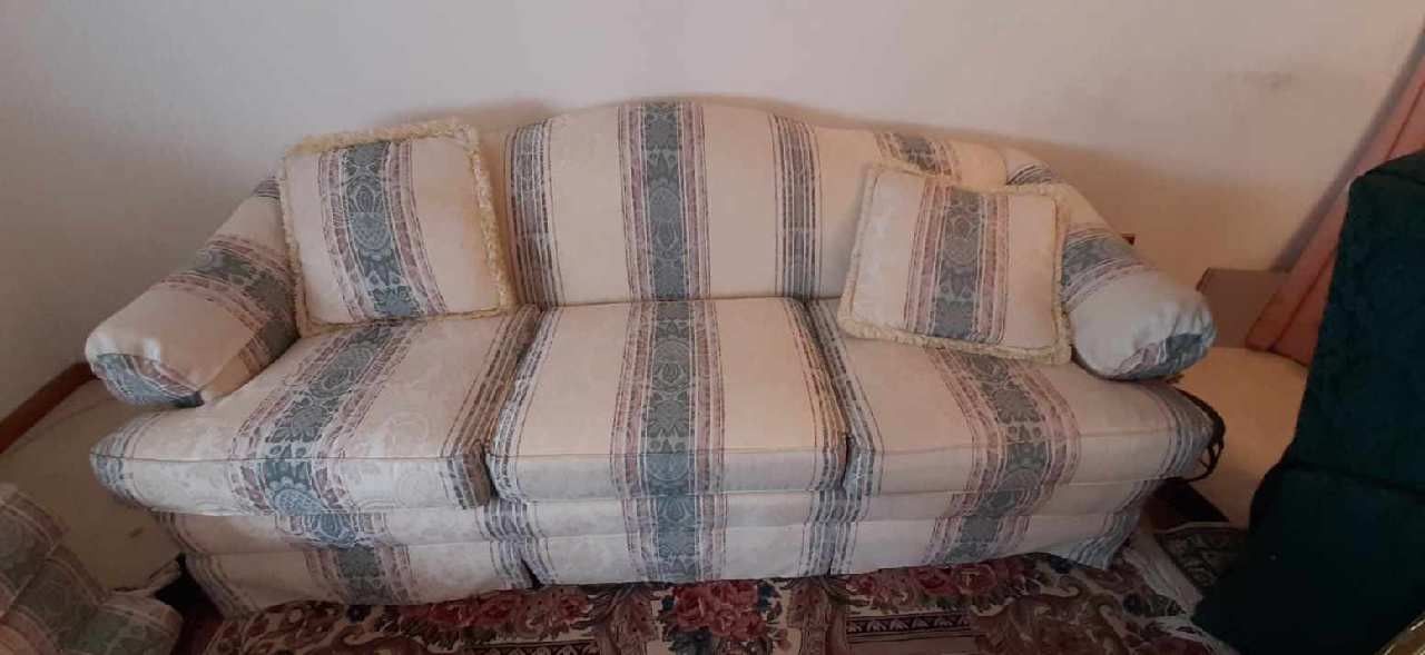 Couch and Love-seat with matching pillows.