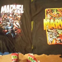 2 Marvel Shirts