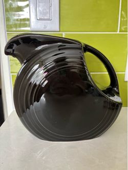 Fiestaware pitcher in black