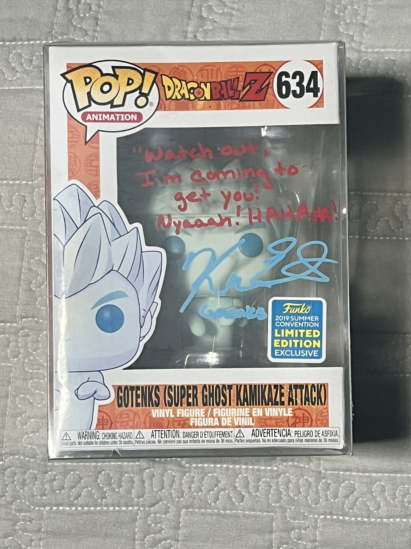 Funko Pop - Signed Dragon Ball Z Ghost Gotenks, 2019 Funko Summer Convention
