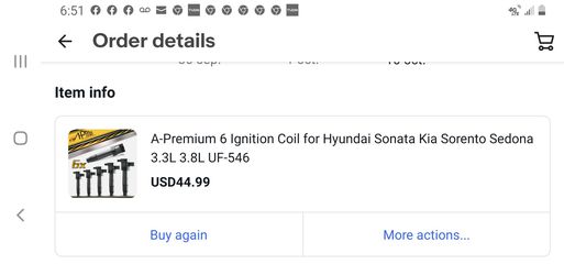 Ignition coil and brake rotors and ceramic pads