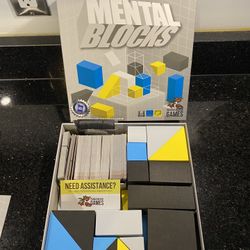 Mental Blocks Frenetic Nail Biting 3D Puzzle Game 2 to 9 Players Ages 10+