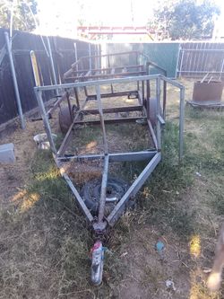Open Steel Utility Trailer Frame