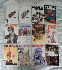 Killjoys, Doom Patrol, Umbrella Academy, Mother Panic Comic Books