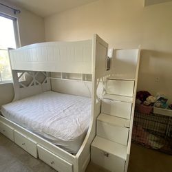 Bunk Bed With Stairs And Drawers 
