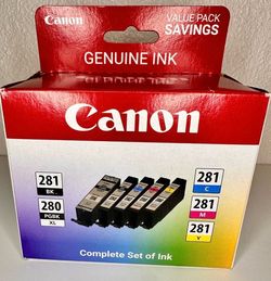 Canon Genuine Ink 280XL / 281 Value Pack - Brand New, Sealed