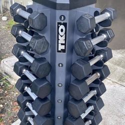 TKO RACK and Dumbbell Sets (all Included / Barely Used)