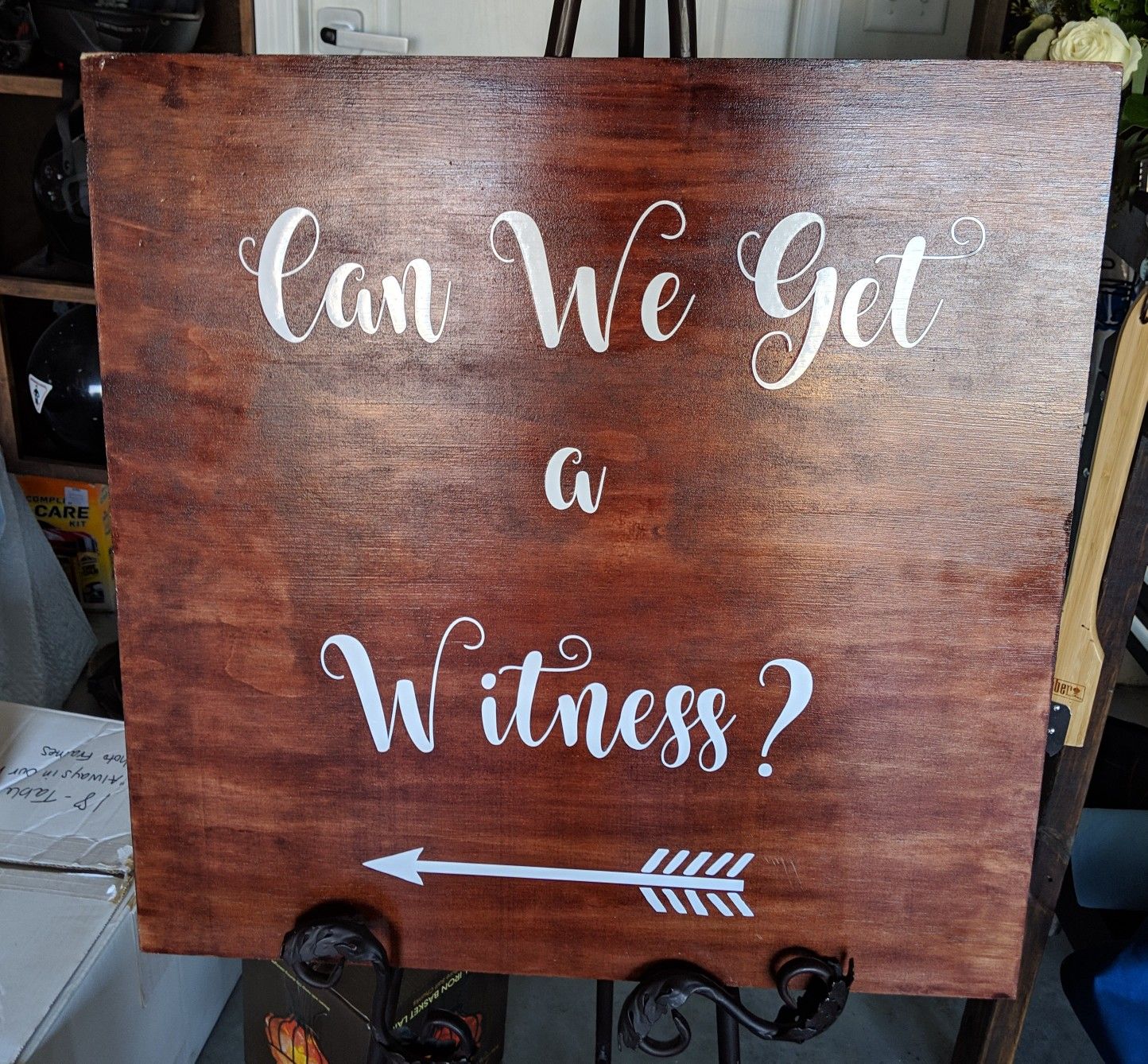 Wedding sign