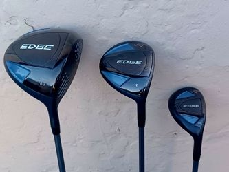 Callaway Edge Driver/3-Wood/5-Hybrid with Head Covers RH Regular Flex Graphite