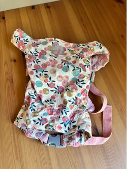Baby Doll Carrier Adjustable Cute! Girls Accessory Floral Pink Gray