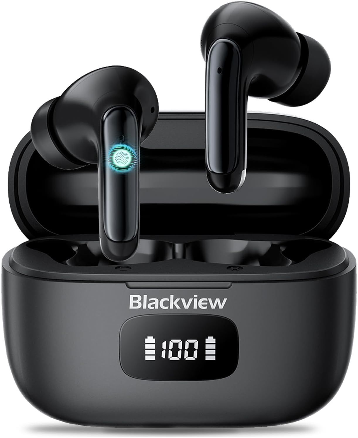 Blackview Wireless Noise Canceling Earbuds in Ear Headphones Wireless Bluetooth 5.3, Ear Buds Built-in Mic Sports Earbuds IPX7 Waterproof,56H Playtime