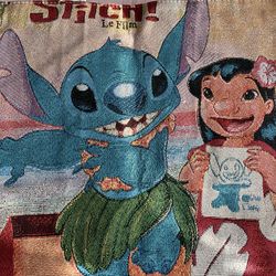 Lilo & Stitch Large Tote Bag with Zipper