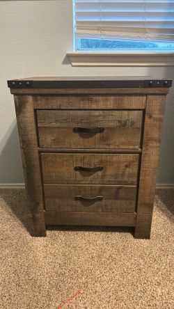 Signature Design by Ashley Trinell Rustic Nightstand - Excellent Condition