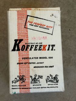 Koffeekit Percolator Model 500 AC 4 cup Travel Coffee Maker