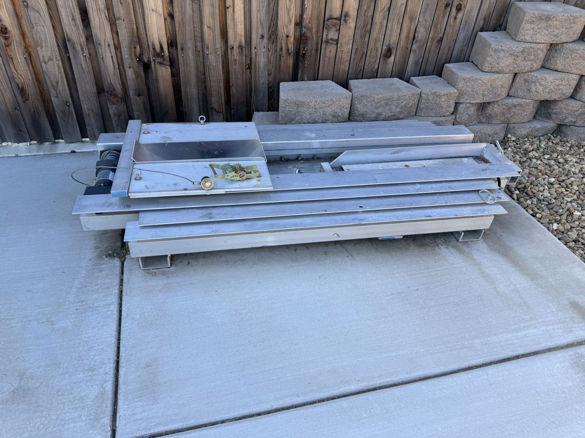 Motorcycle Winch Powered Truck bed Loader Aluminum