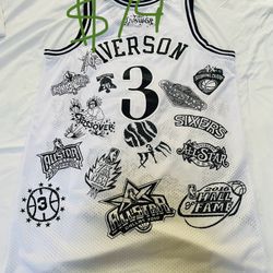 Collectible “tatted” Iverson 76ers Jersey XL - New With Tags