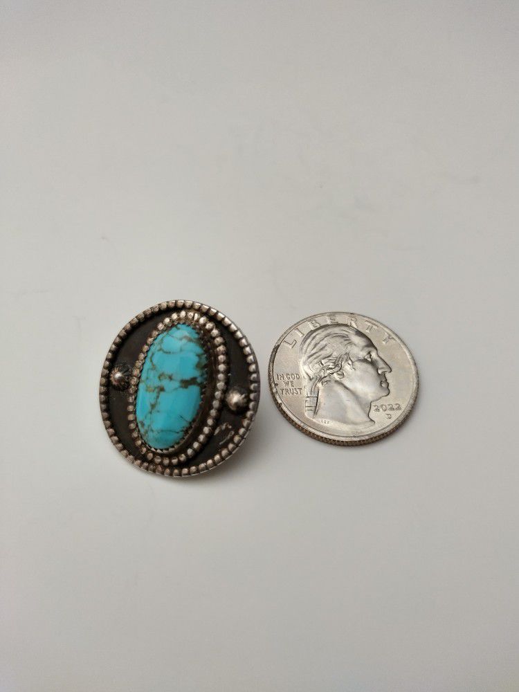 James Shay Vintage Turquoise Pin/Brooch