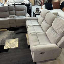 Reclinables Color Gris Claro 