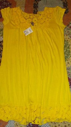 Ladies Yellow Dress/Shirt