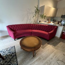 Red Round Couch
