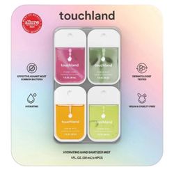 TOUCHLAND HAND SANITIZER TOUCH LAND HAND SANI POWER MIST HYDRATING SCENTED 4 PCK