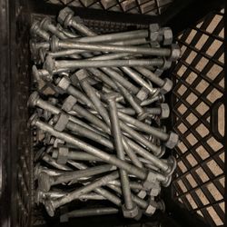 Galvanized Carriage Bolts 5/8ths By 10 Inch Long